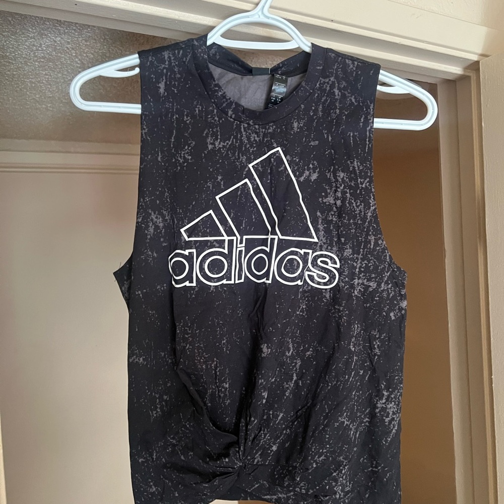 Adidas Black Sleeveless Top